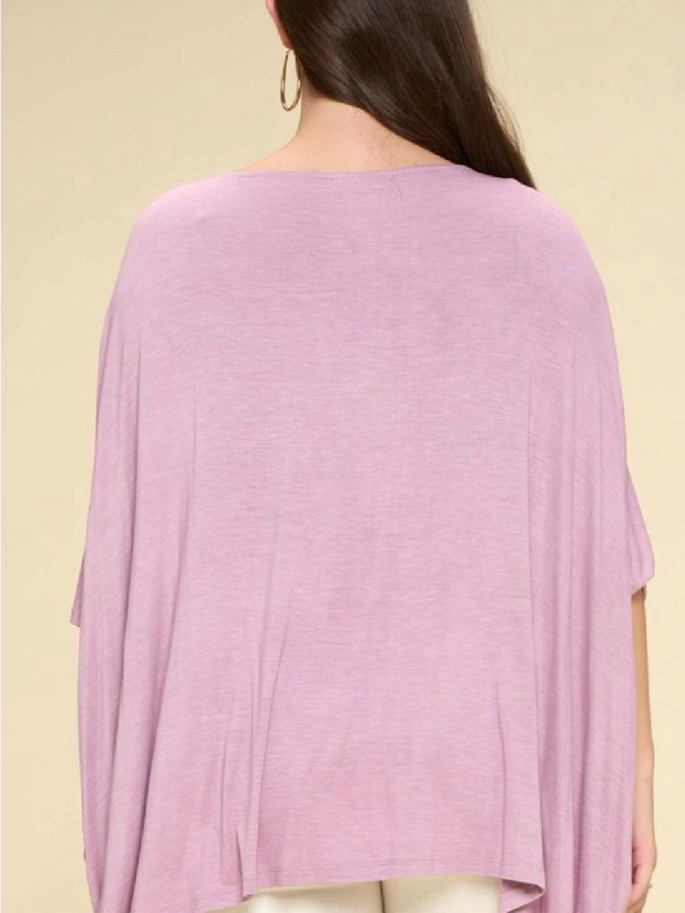 Oddi oversized Lilac Fringe Swing Top — NWT - Picture 2 of 3
